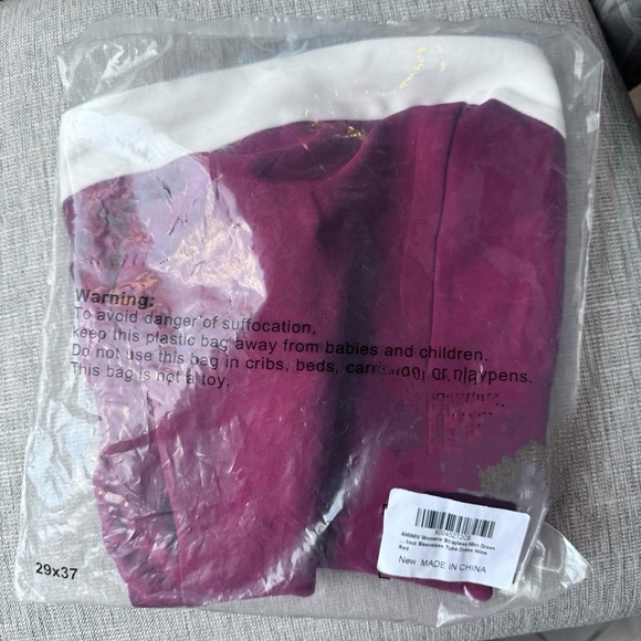 NWT Red & White Colorblock Strapless Mini Dress - Small - Picture 4 of 6